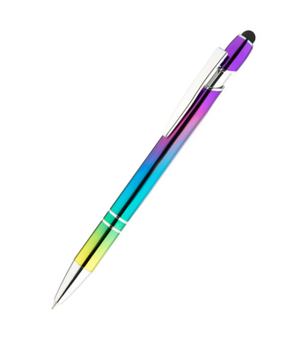 Arden Kugelschreiber schillernd aus Metall mit Stylus Schillernd / Chrom