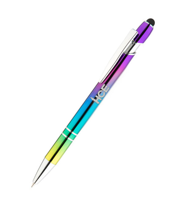 Arden Kugelschreiber schillernd aus Metall mit Stylus Schillernd / Chrom HCE